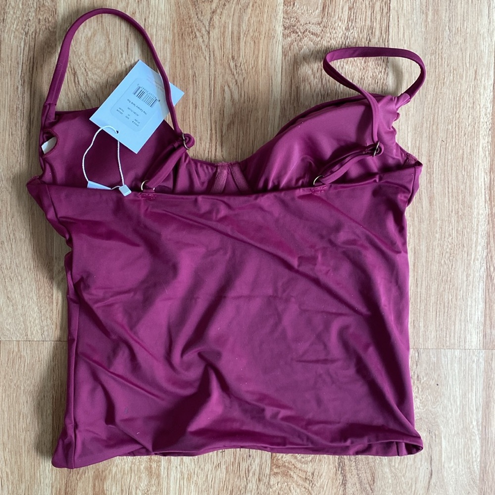 Andie Swim The Canary tank bikini top NWT - Picture 2 of 4